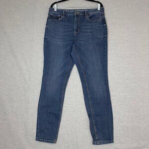 R Jeans The Signature Soft High Rise Stretchy Skinny Size 32 Medium Blue